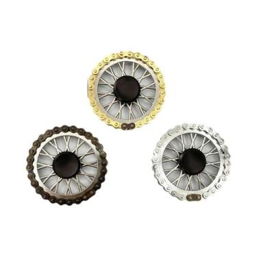 Imagem de Fidget Spinner Anti-stress De Metal Com Engrenagens E Corrente, Girosc