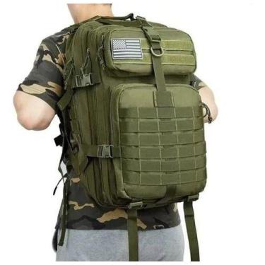 Imagem de Mochila  Grande Para Curso Militar 45 Litros Patch - Tem Tudo OnLine, 