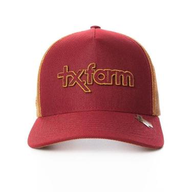 Imagem de BONÉ TEXAS FARM - OVERTONE - TF809 - VERMELHO VINHO/ CARAMELO Único-Unissex