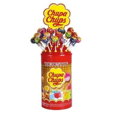 Imagem de Pirulito Chupa Chups Com Corante Natural 100 Unidades 1,2kg
