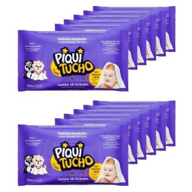 Imagem de Toalhas Umedecidas Piquitucho Pratic com 48 Unidades - Kit de 12 Embal