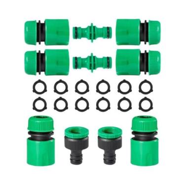 Imagem de Conector Rápido Duplo Macho ABS De 1/2 Polegada Para Mangueira De Jard