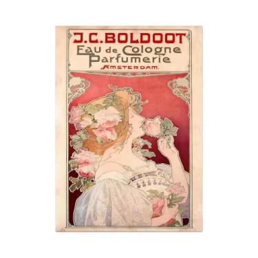 Imagem de Pôster De Arte Abstrata Retro Art Nouveau Em Lona Para Decoração De Sa