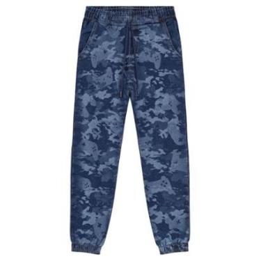 Imagem de Calça Jogger Jeans Comfort Infantil Menino Brandili-Masculino