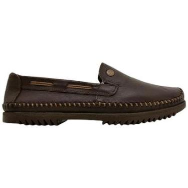 Imagem de Mocassim Sapatilha Masculino Freeway Logan X1L Confortável Elástico Couro 522 013 X1L-Masculino