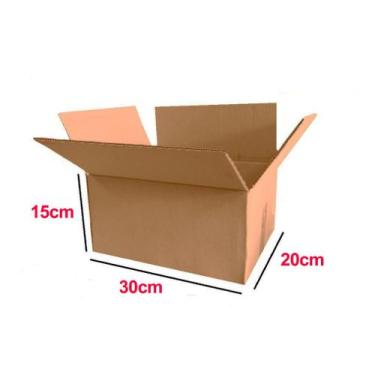 Imagem de Kit c/ 50 Unidades - Caixa de Papelão Duplex - 20x15x30 - Envios / Cor