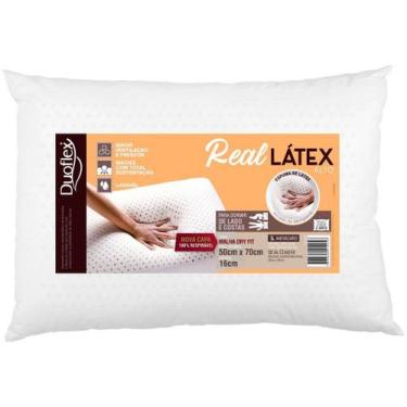 Imagem de Travesseiro Real Latex Alto Duoflex -  Fresco e Extremamente Confortáv