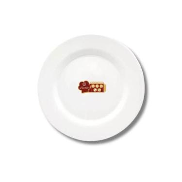 Imagem de Prato Raso de Melamina - Branco - 26,7x2cm - Bellagio