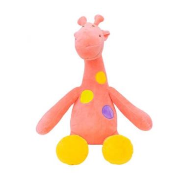 Imagem de Girafa Rosa Pintas Coloridas 37cm - Pelúcia - Fofy Toys