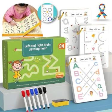 Imagem de Livro Caderno Pedagógico Desenho Traço Infantil Magic Book - Livro Apr