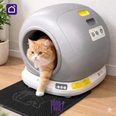 Imagem de Caixa De Areia Banheiro Gatos Fechado Automático Inteligente Autolimpa