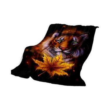Imagem de Manta Sherpa Super Macia 3D Com Estampa De Tigre Para Primavera E Outo