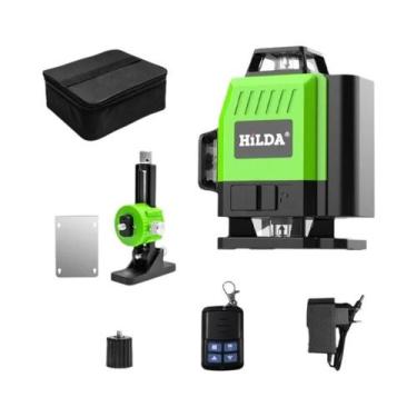 Imagem de Nível a Laser Verde HILDA 16/12 Linhas Autonivelante 360 Horizontal Ve