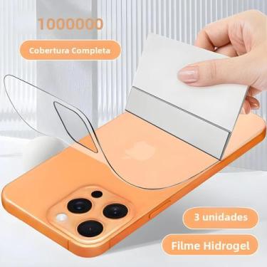 Imagem de Película Hidrogel Para iPhone 17 16 pro Max, 3 Peças, Cobertura Total,