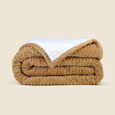 Imagem de Edredom Sherpa Tex Amarelo King - A\CASA