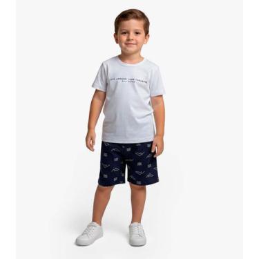 Imagem de Conjunto Infantil Camiseta e Bermuda Select Azul, 6, Azul
