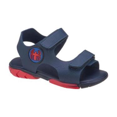 Imagem de Sandália Papete Infantil Masculina Aranha Marinho Kidstep-Masculino