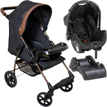 Imagem de Carrinho de Bebe Bebe Conforto Base Galzerano Romano G22 Preto Cobre