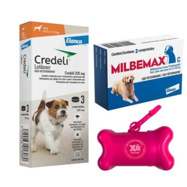 Imagem de Credeli 225mg 3 Comprimidos + Milbemax 5 a 25kg Com Brinde - ELANCO