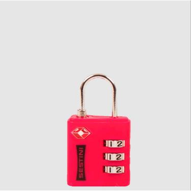 Imagem de Cadeado Tsa com combinação Vermelho Sestini