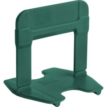 Imagem de Espaçador Nivelador Para Pisos, Verde, Eco, 2 mm, Caixa com 500 Peças,