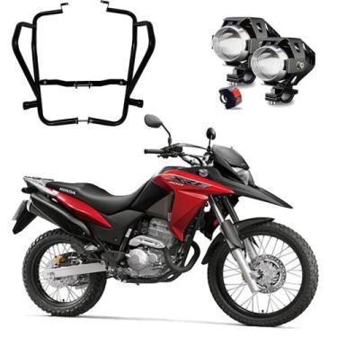 Imagem de Kit Protetor Carenagem + Par Farol Milha U5 XRE 300 2009 2010 2011 201