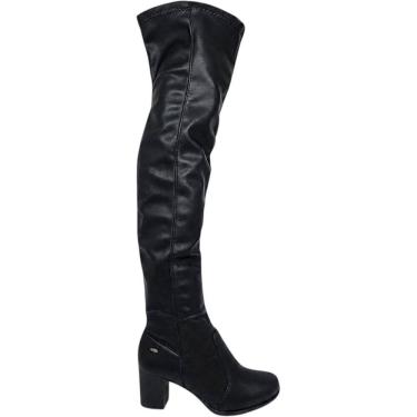 Imagem de Bota Feminina Over The Knee Casual Dia a Dia Passeio Festa Rodeio Salto Médio Conforto...