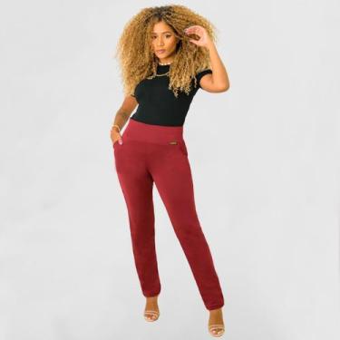 Imagem de Calça Reta Feminina com Bolso Moda Casual Social do P ao GG - Catwalk,