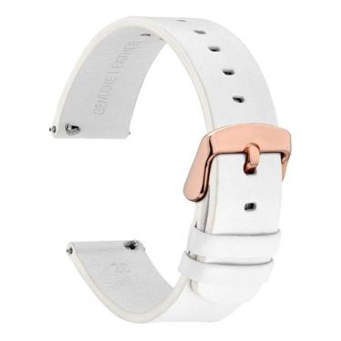 Imagem de Pulseira de relógio WOCCI de couro flexível de 20 mm para relógio inte