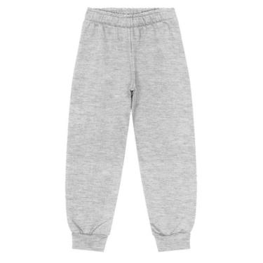 Imagem de Calça Moletom Barata Infantil Masculina - Rovitex, Cinza claro, 4