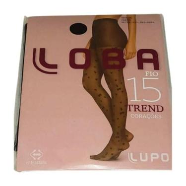 Imagem de Meia Calça Lupo Loba Af Fio 15 Fina Corações, P