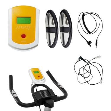 Imagem de Kit Painel Visor LCD com Sensor Cardíaco para Bicicleta Spinning SU-CONTR Branco AB Mídia