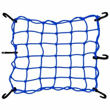 Imagem de Rede Elástica Aranha Moto Bagageiro Redinha Azul Bic 35x35 - DNSA