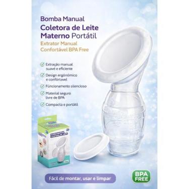 Imagem de Bomba Manual Coletora de Leite Materno Portátil Extrator Manual Confor