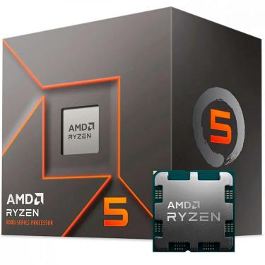 Imagem de Processador AMD Ryzen 5 8400F com 6 Núcleos e 12 Threads e Clock Até 4.7GHz e Cache 16MB e Socket AM5, Cooler Incluso