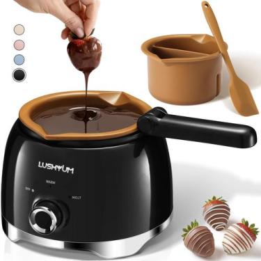 Imagem de Panela para Derreter Chocolate LUSHYUM 4 Xícaras com 2 Panelas e Espát