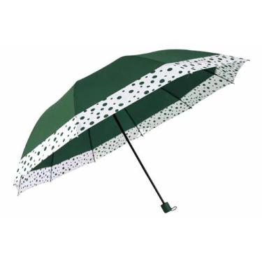 Imagem de Guarda-Chuva Reforçado Verde com Capa L&Q 140x70cm
