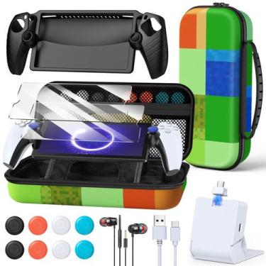 Imagem de Kit de Acessórios FYOUNG para PS5 Portal com Estojo, Carregador e Fone