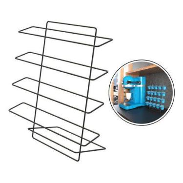 Imagem de Suporte Porta 20 Cápsula Inox Organizador Café Stolf Preto