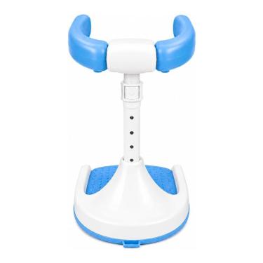 Imagem de Suporte de Banho para Bebê em Pé Ajustável 44-54CM com Apoio Frontal e Base Antiderrapante Azul