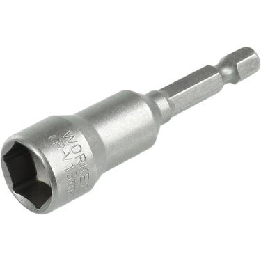 Imagem de Jogo de Soquetes Magnético Worker 5 Peças 65mm 1-4 (6,35mm) com Ponta Magnetizada em Aço Cromo Vanádio Bivolt