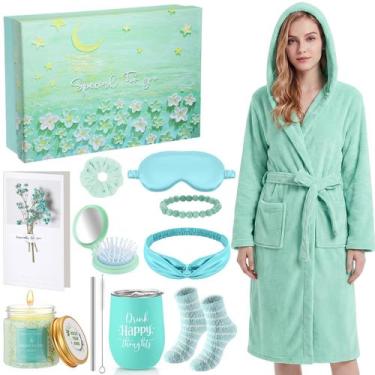 Imagem de Cesta de Presente Spa Feminina Nuogo Ciano  11 Peças