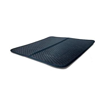 Imagem de Tapete São Benedito Pet Coletor de Areia Preto para Gatos