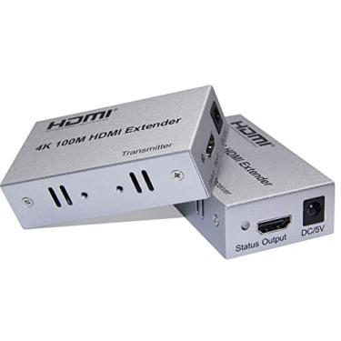 Imagem de Extensor HDMI 1.4 100m 4K cabo rede ethernet CAT5e Cat6-7
