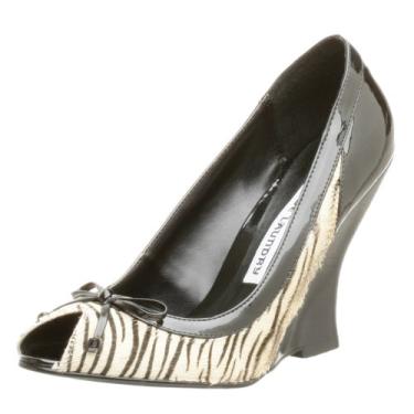Imagem de Chinese Laundry Sandália feminina Forte Peep Toe, Zebra branca, 8