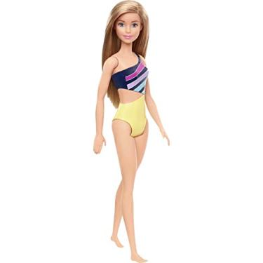 Imagem de Boneca Barbie Praia Loira - Maiô Colorido GHW41 - Mattel