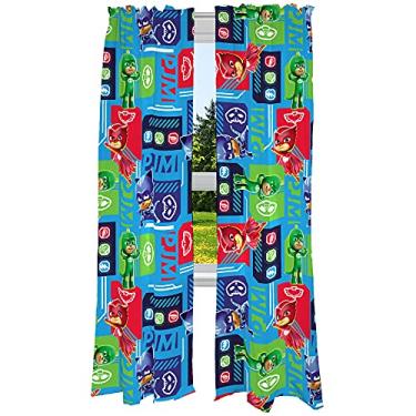 Imagem de Franco Conjunto de cortinas de janela de quarto infantil, 208 x 213 cm, PJ Masks
