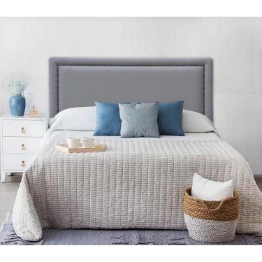 Imagem de Cabeceira Estofada Reta Luxo com Tachas - Queen
