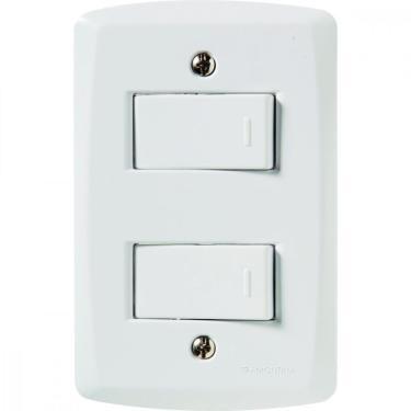 Imagem de Conjunto 4x2 com 2 Interruptores Simples 10A 250V Tramontina