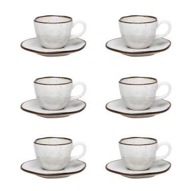 Imagem de Conjunto 6Xícaras Pequenas Cafezinho 75Ml Ryo Maresia-Oxford